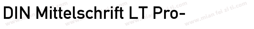 DIN Mittelschrift LT Pro字体转换
